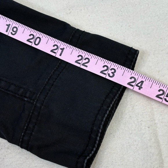 J. Crew Size Small Relaxed Boyfriend Field Jacket Cotton Black Utility Zip Snap - Picture 14 of 14